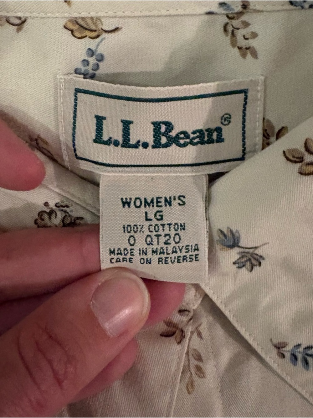 L.L. bean leaves button down shirt - Picture 3 of 5